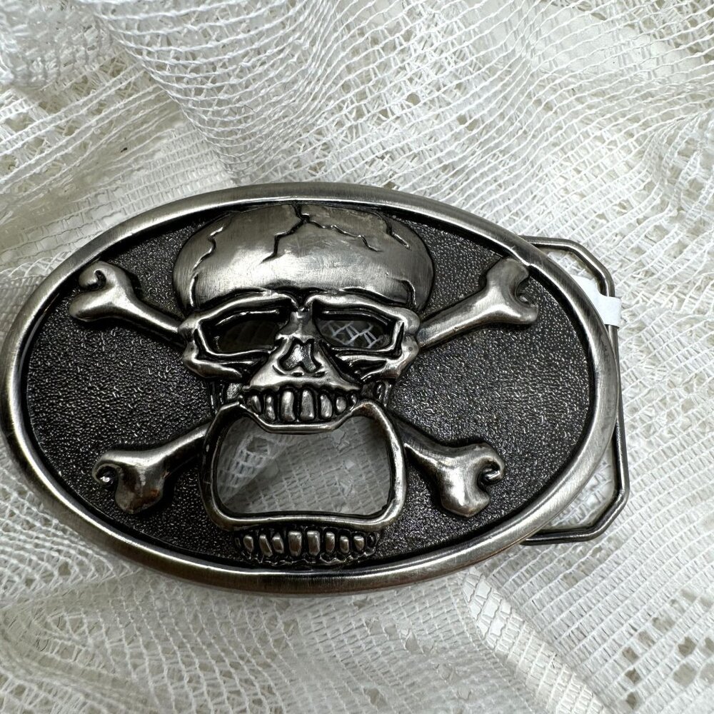 Kalan Vintage Skull & Crossbones Belt Buckle
